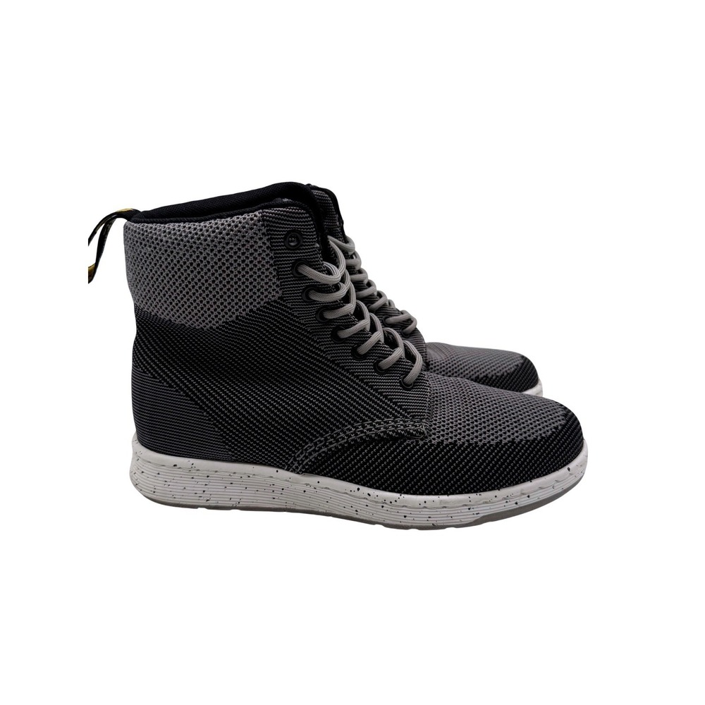 Dr. Martens Rigal Knit Boots Mens 8 Womens 9 Grey Excellent Lightweight Mesh